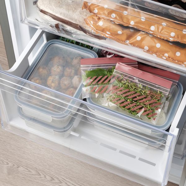 Пакет закрывающийся, 0.3 л, в полоску, красный, коричневый IKEA ISTAD ИСТАД 405.647.52 - фото 5