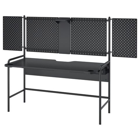 FRÖSKELÅS Геймерский стол - чёрный 144x71 см