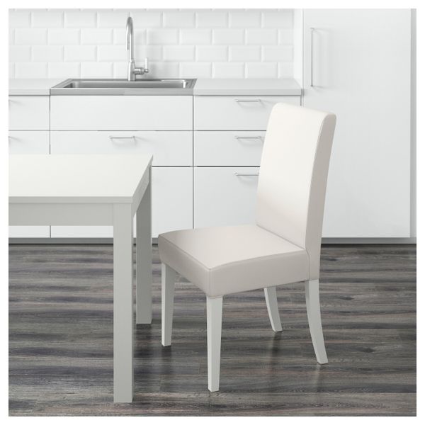 Стул, белый, Грэсбу белый IKEA ХЕНРИКСДАЛЬ 792.272.65 - фото 5