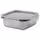 IKEA 365+ Контейнер для продуктов с крышкой - четырехугольной формы нержавеющ сталь/пластик 600 мл