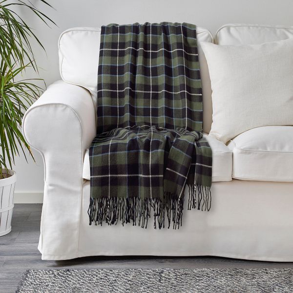 Плед, зеленый/клетка 150x200 см IKEA DAGNHILD ДАГНХИЛЬД 404.352.46 - фото 3