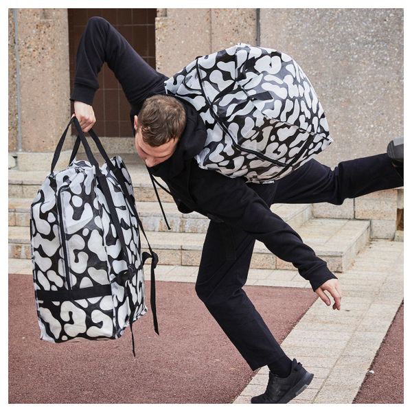 Сумка, черный, прозрачный, 72 л IKEA ОМБЮТЕ 004.466.66 - фото 4