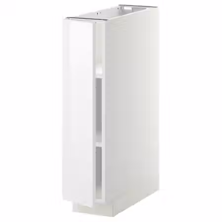 METOD Напольный шкаф с полками - белый/Ringhult белый 20x60 см