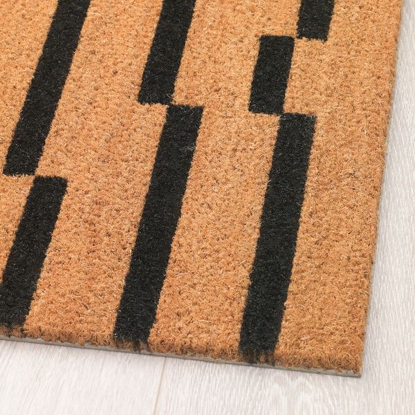 Придверный коврик, черный/бежевый, 40x60 см IKEA УГЛЕВ 704.501.17 - фото 2