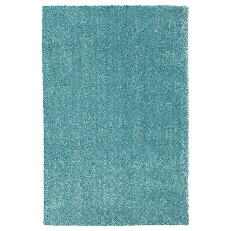 Ковер, короткий ворс, бирюзовый 60x90 см IKEA LANGSTED ЛАНГСТЕД 204.239.37
