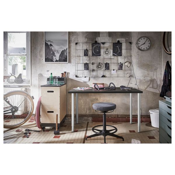 Письменный стол, 120x60 см, темно-серый-белый IKEA LAGKAPTEN ЛАГКАПТЕН, OLOV ОЛОВ 394.164.75 - фото 7