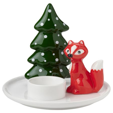 Подсвечник для греющей свечи, белый 13 см IKEA VINTER 2021 ВИНТЕР 2021 004.984.05