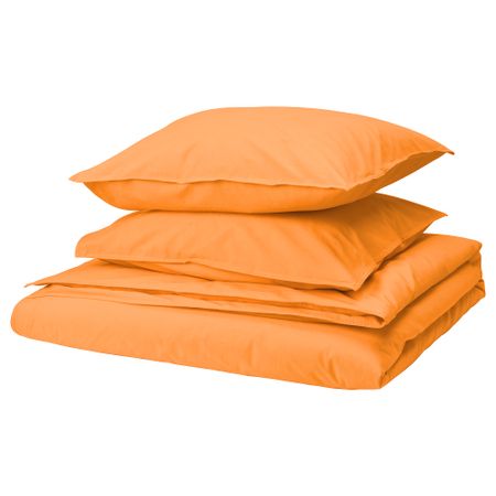 Пододеяльник и 2 наволочки, оранжевый, 240x220, 50x60 см IKEA ÄNGSLILJA ЭНГСЛИЛЬЯ 705.650.24