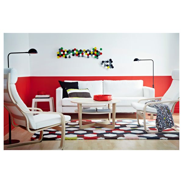 Ковер, длинный ворс ЙЕРНВЕД, разноцветный (160x230 см) - фото 4