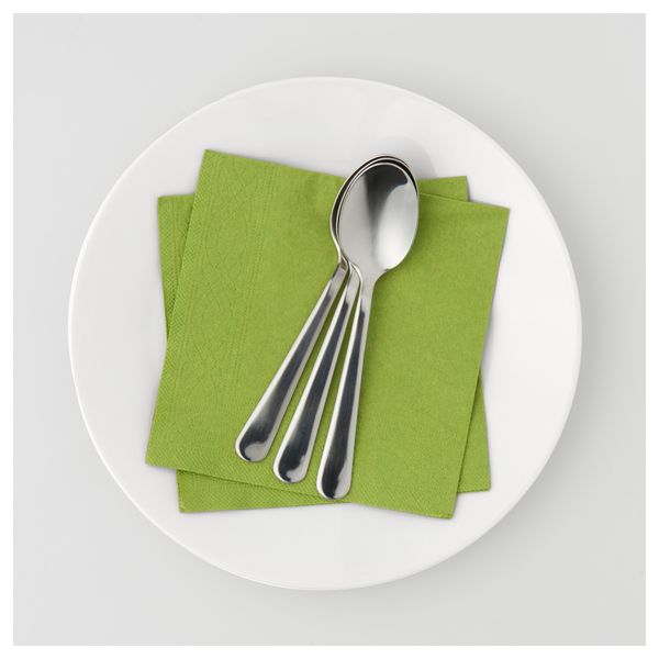 Салфетка бумажная ФАНТАСТИСК, классический зеленый (24x24 см) - схема-чертеж с размерами