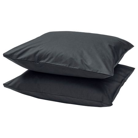 Наволочка, черный, 50x60 см IKEA DVALA ДВАЛА 403.571.87