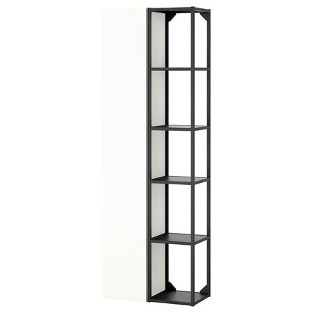 ENHET Комбинация д/хранения - антрацит/белый 60x32x180 см