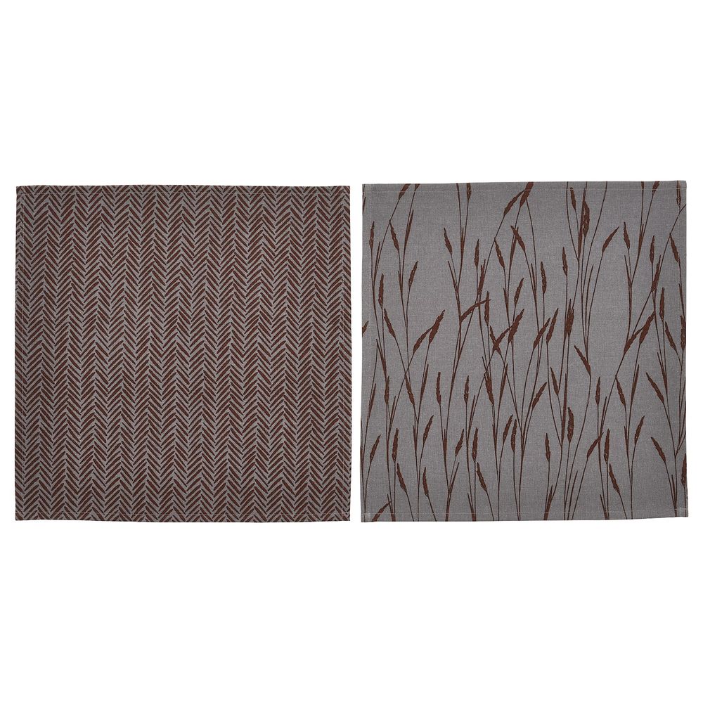 Салфетка, серый 40x40 см IKEA HÖSTKVÄLL ХЁСТКВЭЛЛ 304.975.17 - фото 1