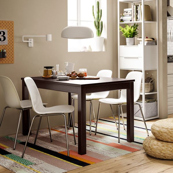 Раздвижной стол, 130, 190x80 см, коричневый IKEA LANEBERG ЛАНЕБЕРГ 604.477.76 - фото 7