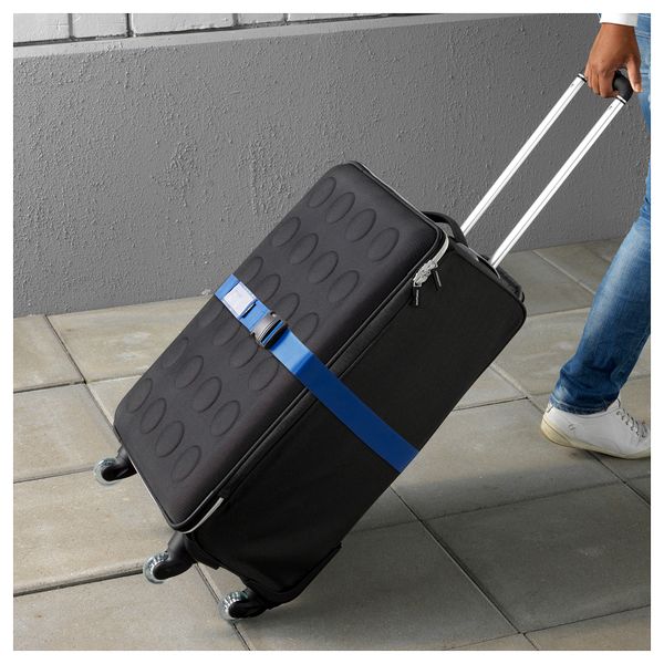 Ремень багажный ВИНТЕР 2017, синий - схема-чертеж с размерами