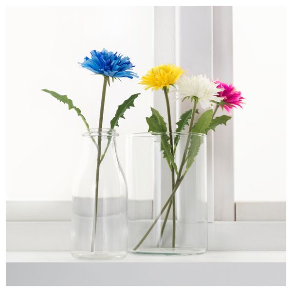 Цветок искусственный СМИККА, Одуванчик, синий (30 см) - фото 2