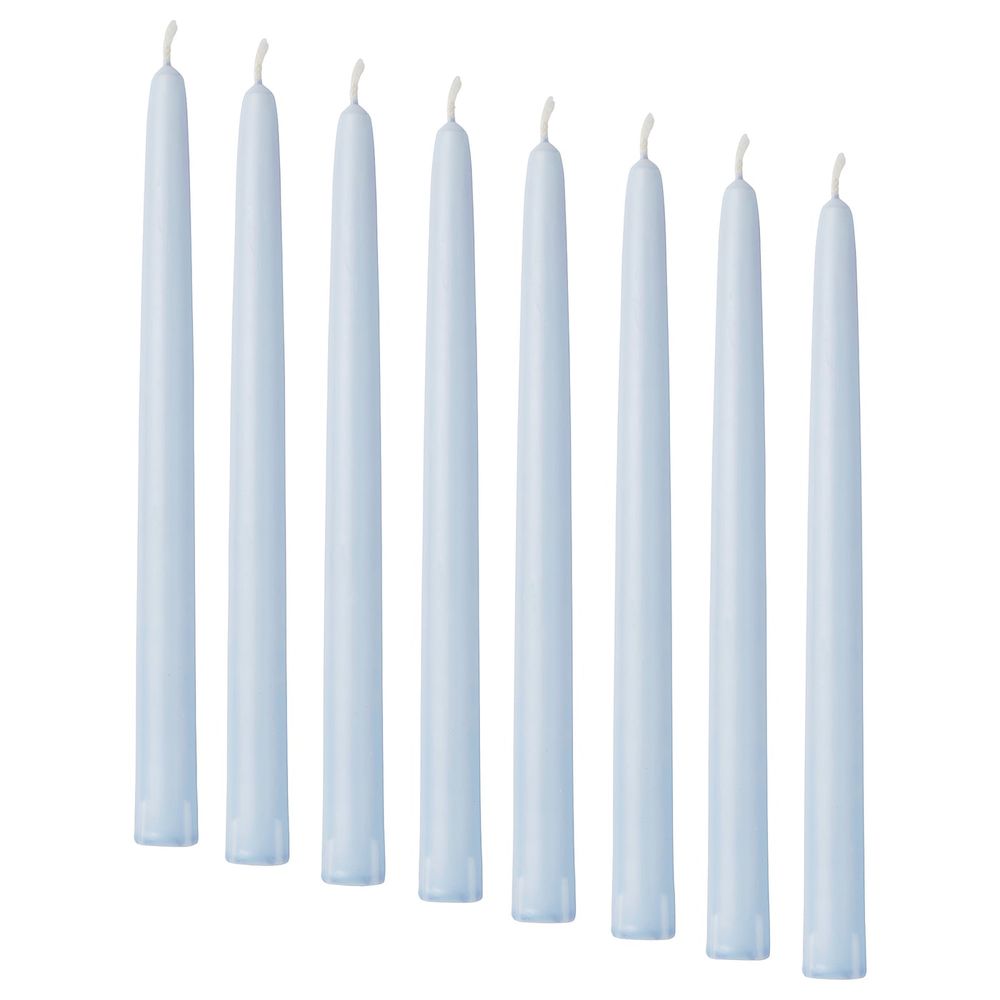 Неароматическая свеча, голубой 25 см IKEA КЛОКХЕТ 904.525.25 - фото 1