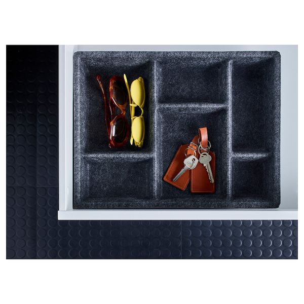 Лоток, темно-серый 40x30 см IKEA RAGGISAR РАГГИСАР 403.642.15 - фото 5