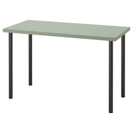Письменный стол, 120x60 см, светло-зеленый, черный IKEA LAGKAPTEN ЛАГКАПТЕН, ADILS АДИЛЬС 294.783.60