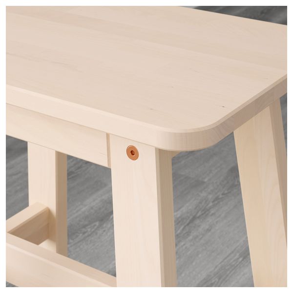 Скамья НОРРОКЕР, белый береза (103 см) - фото 3