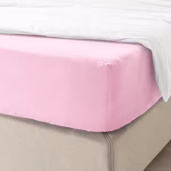 DVALA Простыня натяжная - розовый 160x200 см - фото 4