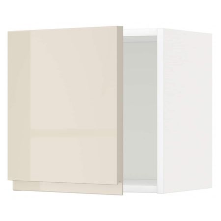 Шкаф навесной, белый/Воксторп глянцевый светло-бежевый 40x40 см IKEA METOD МЕТОД 292.249.19