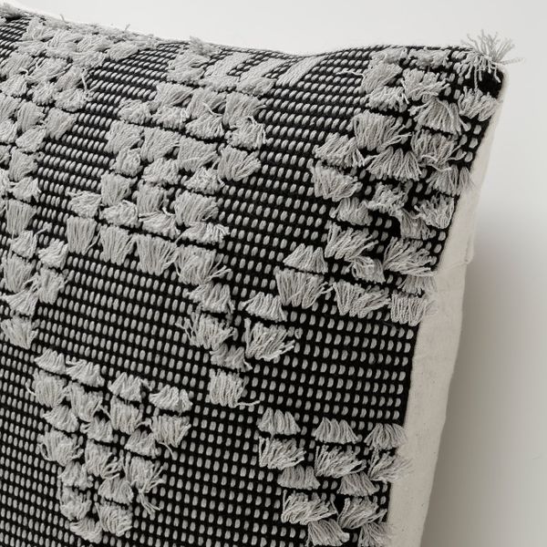 Чехол на подушку, серый-черный 50x50 см IKEA ANNAMETTE АННАМЭТТЕ 204.990.17 - схема-чертеж с размерами