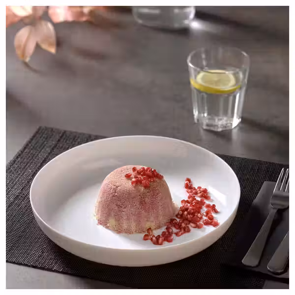 ВИТБЛЕККА Тарелка IKEA, 25 см, дополнительный ракурс - схема-чертеж с размерами