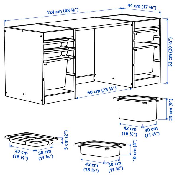 IKEA, дополнительный ракурс - схема-чертеж с размерами