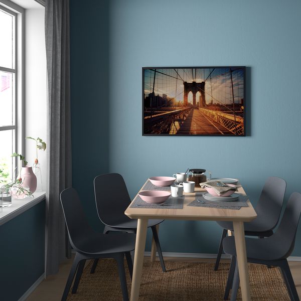 Постер, 91x61 см, Бруклинский мост IKEA DRÖMBILD ДРЁМБИЛЬД 404.422.61 - схема-чертеж с размерами
