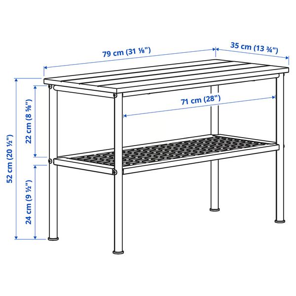 IKEA, дополнительный ракурс - схема-чертеж с размерами