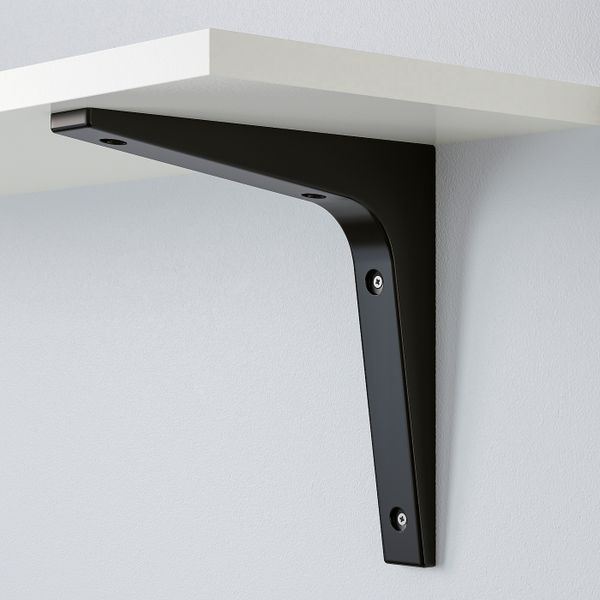 Консоль, черный 18x18 см IKEA ЭКБИ СТЁДИС 603.839.39 - схема-чертеж с размерами