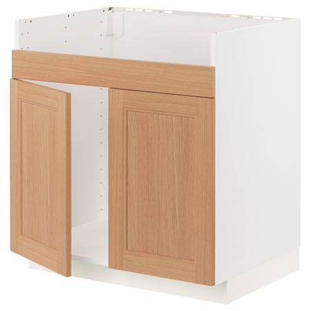 Шкаф для двойной мойки ХАВСЕН, 80x60 см, белый IKEA METOD МЕТОД 194.383.98
