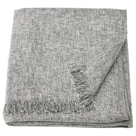 Плед, серый 130x170 см IKEA INGRUN ИНГРУН 804.093.92