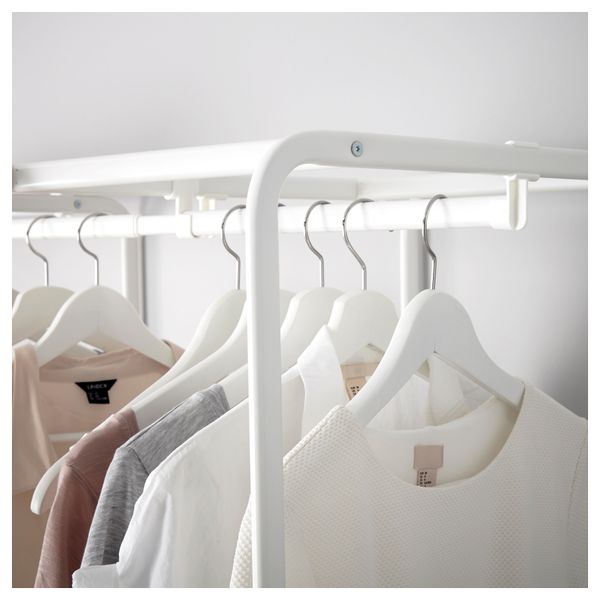 Рама, сетчатые корзины, штанга АЛЬГОТ, белый (203-243x60x206 см) - схема-чертеж с размерами