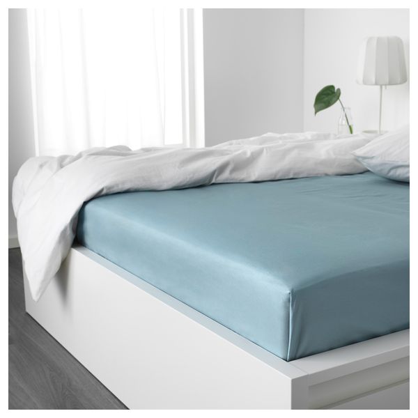 Простыня НАТТЭСМИН, синий - схема-чертеж с размерами