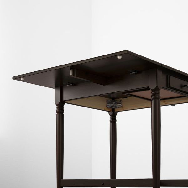 Стол c откидными полами, черно-коричневый 65/123x78 см IKEA INGATORP ИНГАТОРП 204.231.07 - фото 6