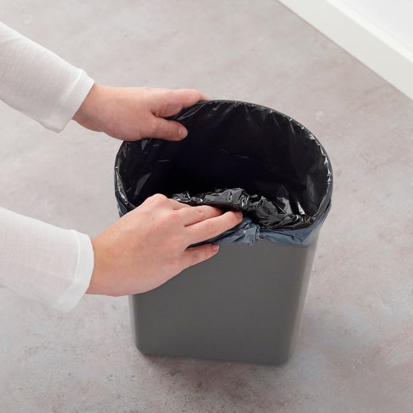 Ведро с откидной крышкой, белый 5 л IKEA SNÄPP СНЭПП 503.752.42 - фото 3