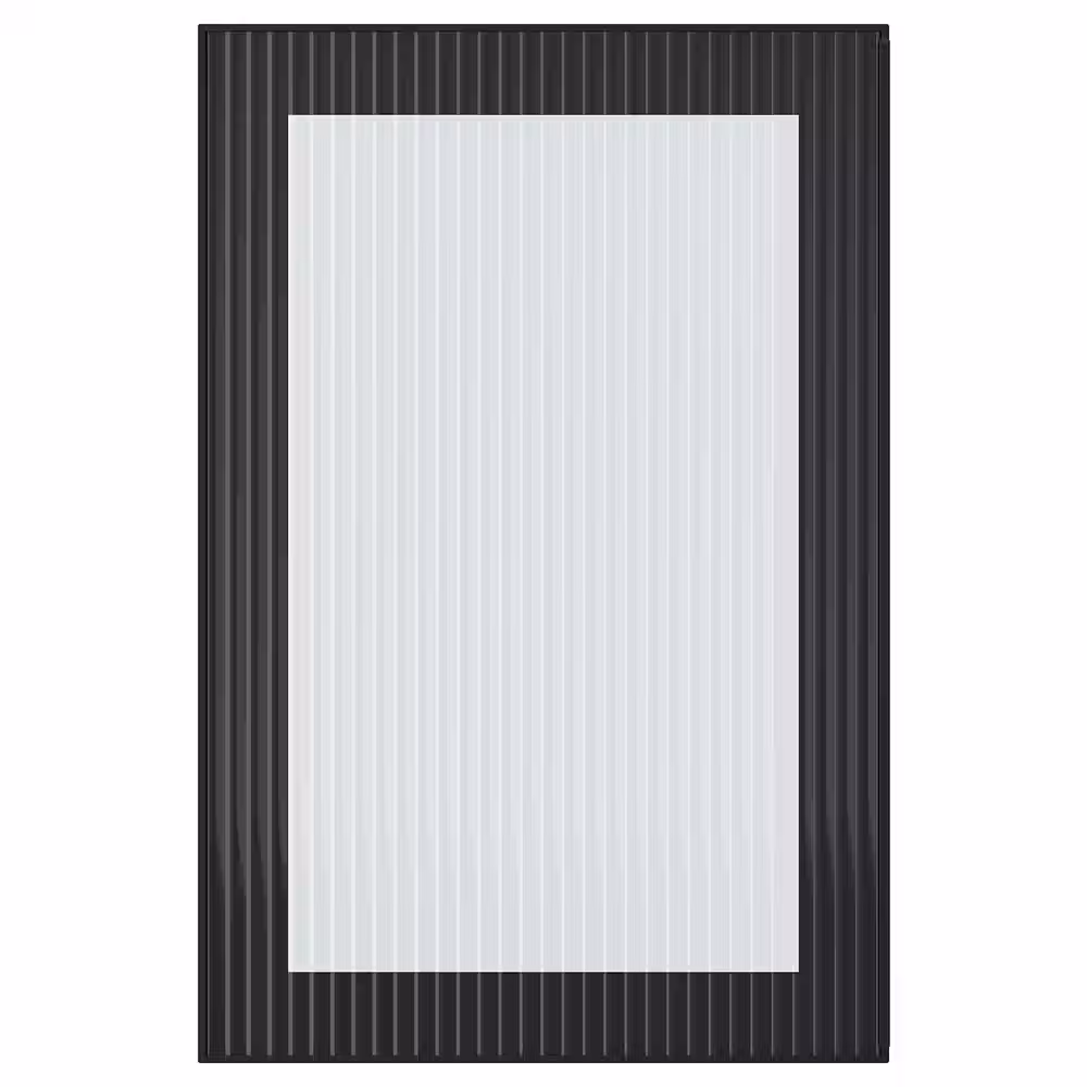 HEJSTA Стеклянная дверь - антрацит/рифленое стекло 40x60 см - фото 1