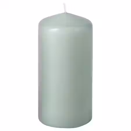 DAGLIGEN Неароматическая формовая свеча - светлый серо-зеленый 14 см 40 ч