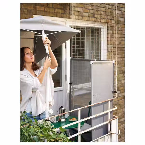 LILLEÖ ЛИЛЛЕО Зонт от солнца - серый 150x100 см - фото 3