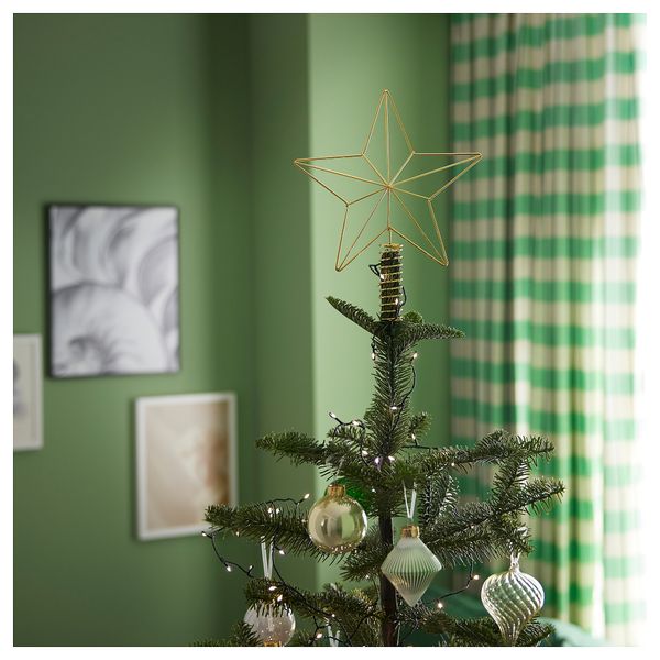 Наконечник-звезда, золотой, 25 см IKEA VINTERFINT 305.783.54 - схема-чертеж с размерами