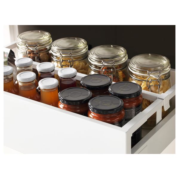 Высокий шкаф + полки, 3 ящика, 2 дверцы МЕТОД / МАКСИМЕРА, черный, Рингульт кремовый - фото 2