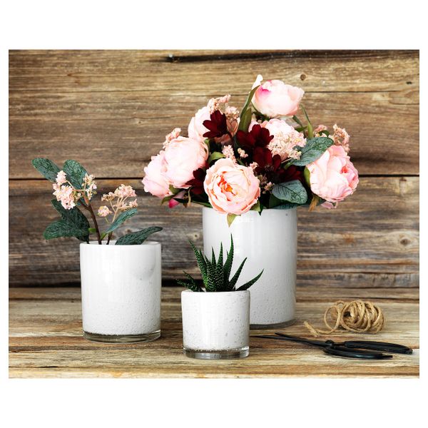 Набор подсвечников, 3штуки, белый IKEA БЛЭНДАНДЕ 104.123.93 - фото 4