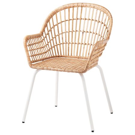 Стул, ротанг/белый IKEA NILSOVE НИЛЬСОВЕ 404.429.73