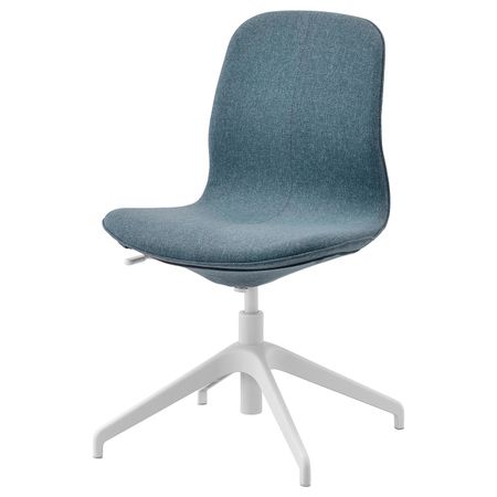 Конференц-стул, Гуннаред синий-белый IKEA LÅNGFJÄLL ЛОНГФЬЕЛЛЬ 093.862.10
