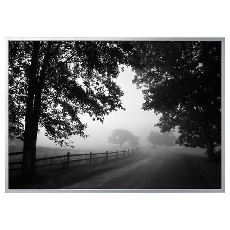 Картина с рамой, Туманная проселочная дорога/цвет алюминия 200x140 см IKEA BJÖRKSTA БЬЁРКСТА 094.168.63