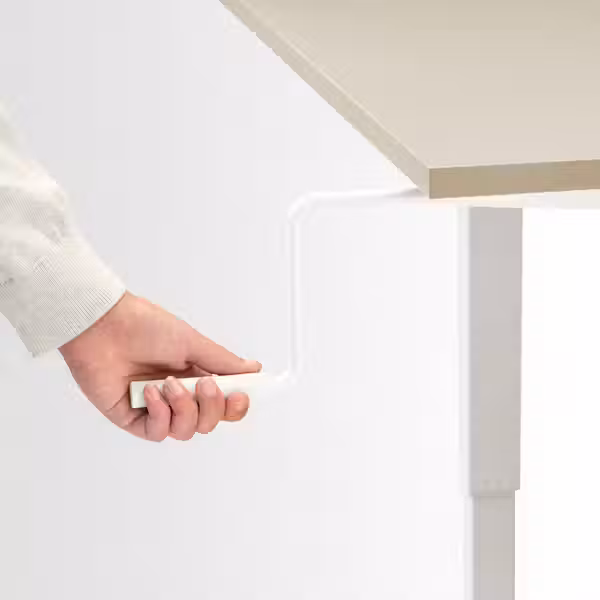 TROTTEN Стол/трансф - бежевый/белый 120x70 см - фото 6