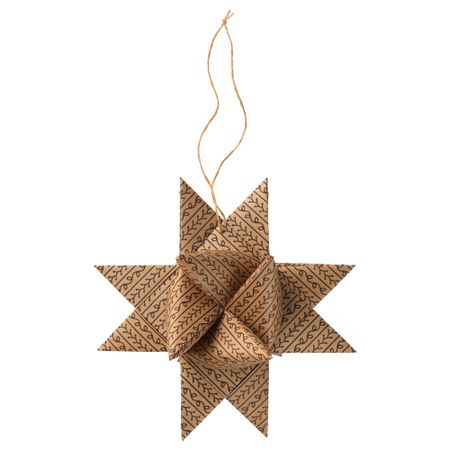 Украшение подвесное ВИНТЕР 2016, звезда естественный