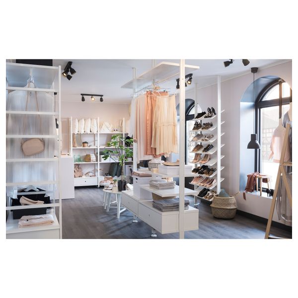 2 секции ЭЛВАРЛИ, белый (175x51x222-350 см) - схема-чертеж с размерами